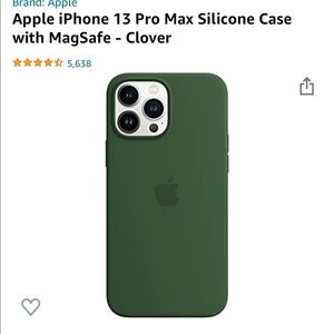 NWB Apple iPhone 13 Pro Max Silicone Case
